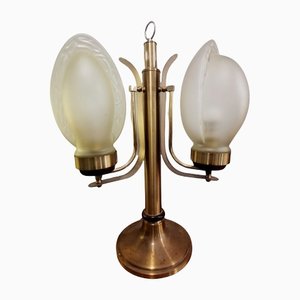 Brass Desktop Lamp, 1940s