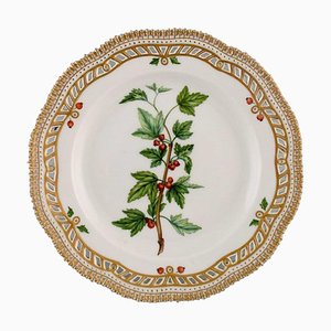 Assiette Flora Danica en Porcelaine Peinte à la Main de Royal Copenhagen