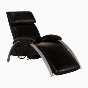 Black Leather Armchair by Willi Schillig