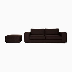 Dark Brown Fabric Sepia Sofa Set from Bolia, Set of 2
