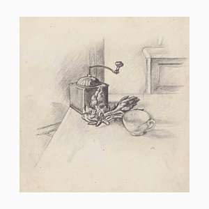 Mino Maccari, Still Life, Original Drawing, 1950s