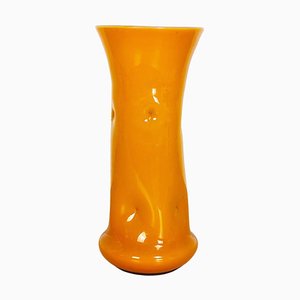 Mid-Century Modern Italian Orange Glass Vase, 1970s