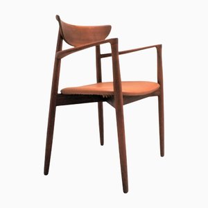 Modell 59 Armlehnstuhl aus massivem Teak von Harry Østergaard für Randers Furniture Factory