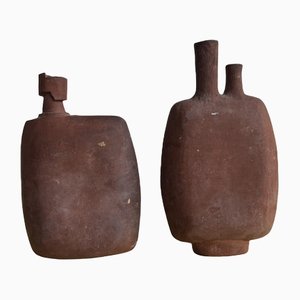 Vasi in ceramica, set di 2, anni '60