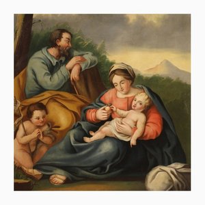 Holy Family, 19th-Century, Oil on Canvas