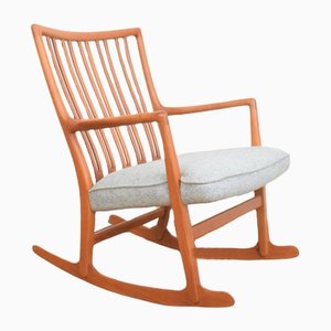 Oak Ml33 Rocking Chair by Hans J. Wegner for AS Mikael Laursen, 1950s