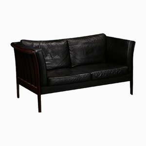 Danish Two Seater Stouby Sofa With Wooden Frame