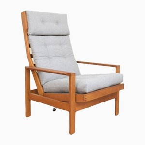 Mid-Century Danish Oak Armchair by Leif Alring for Madsen & Schubell, 1960s