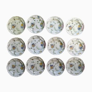Ceramic Dishes from Bassano, 19th-Century, Set of 12