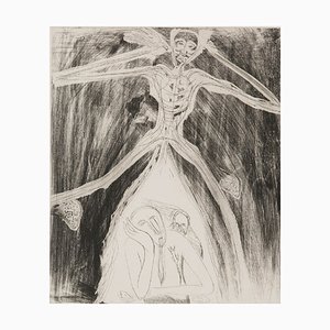 Mimmo Paladin, Il Sognatore, 1980s, Etching and Aquatint on Paper