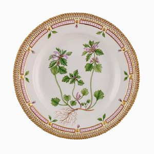 Hand-Painted Porcelain Flora Danica Dinner Plate from Royal Copenhagen