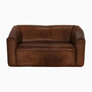 Brown Leather Ds 47 Two-Seater Couch from de Sede