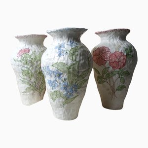 Embroidery Vases by Caroline Harrius, Set of 3