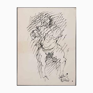 William Richard, Figure, Dessin Original, Mid 20th-Century