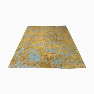Vintage Teppich in Gold und Beige
