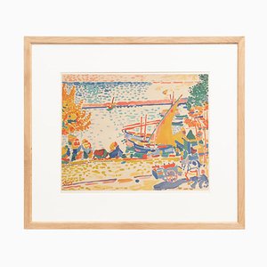 André Derain, Paysage à l'Estaque, 1972, Lithographie, Encadré