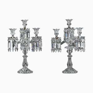 Crystal Candleholders from Baccarat, Set of 2