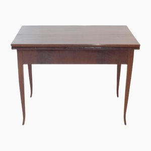Extractive Biedermeier Dining Table With Saber Legs, Northern Germany