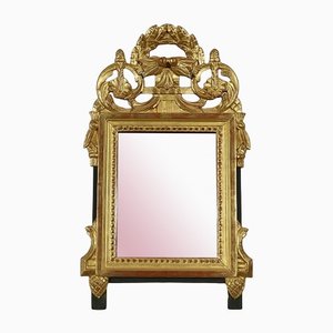 Small Early 20th Century Louis XVI Style Golden Wooden Mirror