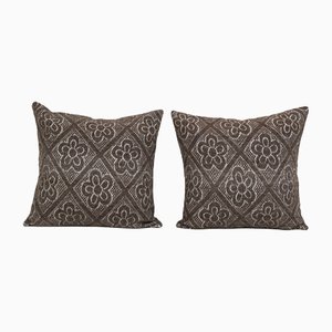 Turkish Wool Kilim Pillow Covers, Set of 2