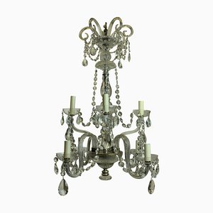 Antique French Chandelier in Cut Glass