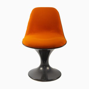 Silla Orbit en naranja y marrón de Farner & Grunder para Herman Miller