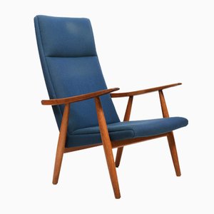 Fauteuil GE-260 à Dossier Haut en Chêne par Hans J. Wegner pour Getama, 1950s