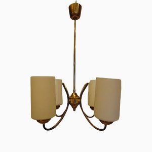 Lampadario in ottone, anni '50 e '70