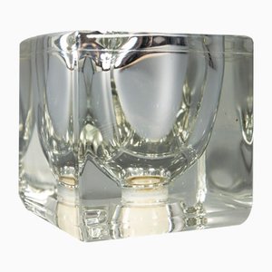 Eiswürfel Tischlampe aus massivem Glas von Peill & Putzler, 1970er