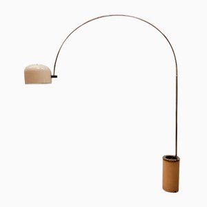 Arch Floor Lamp with Ashtray by Luigi Massoni for Guzzini