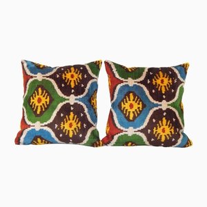 Housses de Coussin Décoratives en Velours Doux et Soie, Set de 2