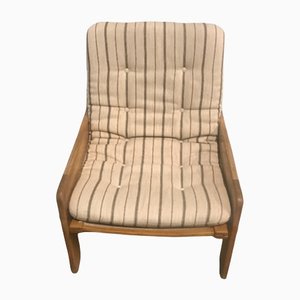 Chair in Oak and Wool by Yngve Ekstrøm, 1970s
