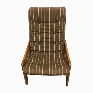 Chair in Oak and Wool by Yngve Ekstrøm, 1970s