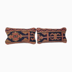 Turkish Oushak Faded Rug Cushion Covers, Set of 2