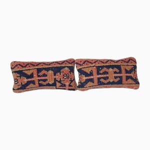 Faded Turkish Rug Cushion Covers, Set of 2