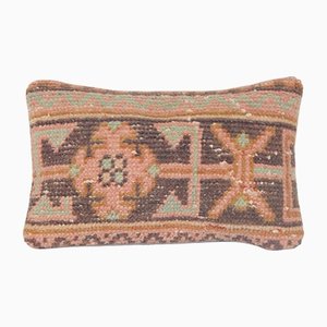 Traditional Oushak Rug Lumbar Cushion Cover