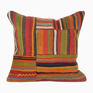 Turkish Decorative Wool Patchwork Kilim Cushion Cover