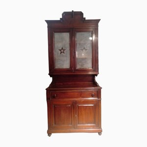Romagna Showcase in Walnut Stained Fir, 1920s / 30s