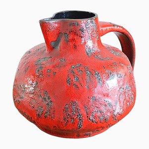 Vase Fat Lava en Céramique de Gräflich Ortenburg, 1960s