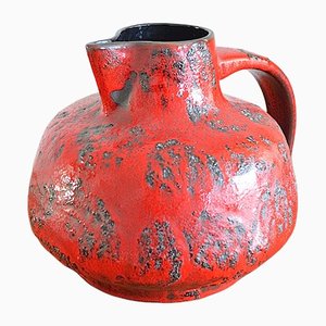 Vaso Fat Lava in ceramica di Gräflich Ortenburg, anni '60