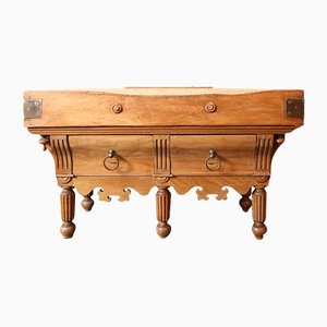 Late 19th Century Louis Philippe Metzger Block Work Table