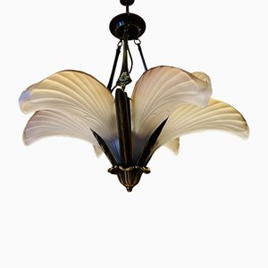 Art Deco Ceiling Lamp by Jean Noverdy