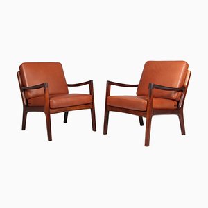 Lounge Chairs by Ole Wanscher for France & Søn / France & Daverkosen, Set of 2