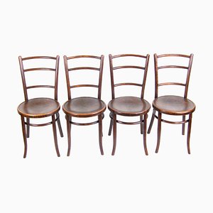 Sillas auxiliares de Thonet. Juego de 4