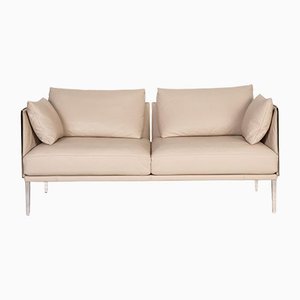 Cream Leather DS 333 2-Seat Sofa from De Sede