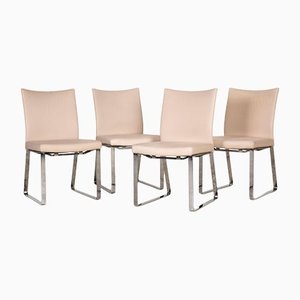 Grey Leather Linus Chairs from Draenert, Set of 4