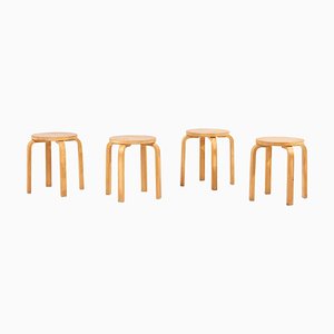 Finnish Stools by Alvar Aalto for Artek, 1950s, Set of 4