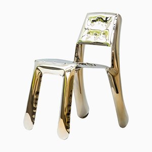 Flamed Gold Chippensteel 5.0 Sculptural Chair by Zieta