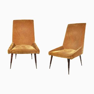 Vintage Italian Side Chairs, Mid-20th-Century, Set of 2