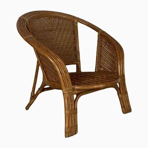 Fauteuil Style Albini en Bambou, 1970s